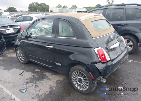 2012 Fiat 500C Lounge из США, поврежденный, VIN 3C3CFFER3CT211694